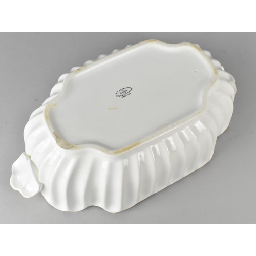 398 - A Late 19th/Early 20th Century W. T. Copeland White Glazed Small Foot Bath/Planter of Reeded Form wi... 