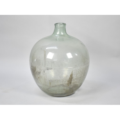 75 - A Vintage Moulded Glass Carboy, 53cms High