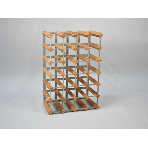 88 - A Modern 28 Bottle Wine Rack, 42cms by 62cms