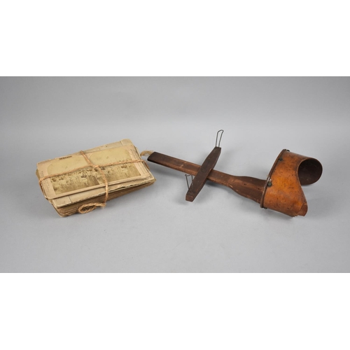 92 - A Vintage Stereoscopic View together with a Collection of Monochrome Cards, Viewer and Cards with Co... 