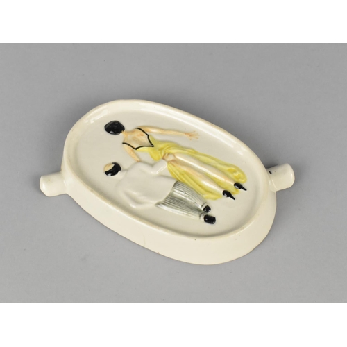 95 - A Mid 20th Century Ceramic Risque Ashtray, 13.5cms Long