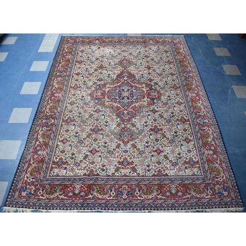 408 - A Hand Made Antique Tabriz Carpet, Circa 1910, 368x270cm