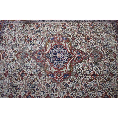 408 - A Hand Made Antique Tabriz Carpet, Circa 1910, 368x270cm