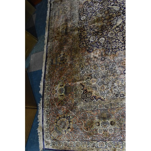 414 - A Pure Silk Handmade Tabriz Carpet, 424x291cm