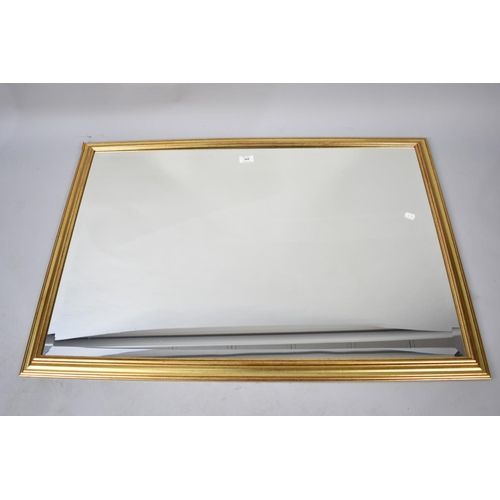 268 - A Modern Large Rectangular Gilt Framed Mirror, 100x69cms