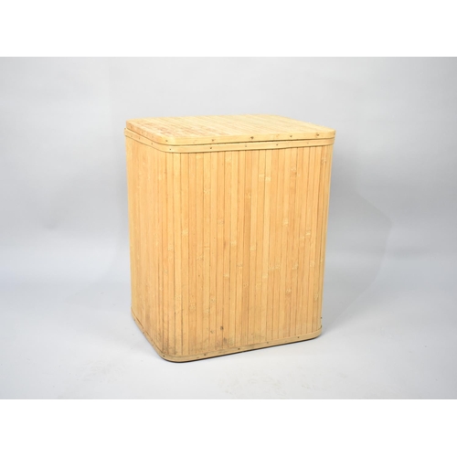 280 - A Modern Wooden Rectangular Linen Box, 44cms Wide