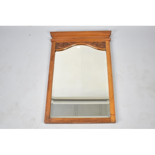 287 - A Walnut Framed Former Dressing Table Mirror, 49cms Wide