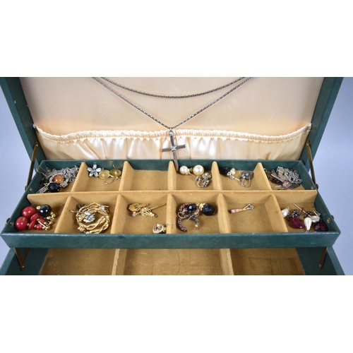 311 - A Fitted Jewellery Box with Contents