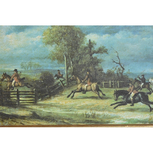 315 - A Gilt Framed Hunting Print, 24x11cm