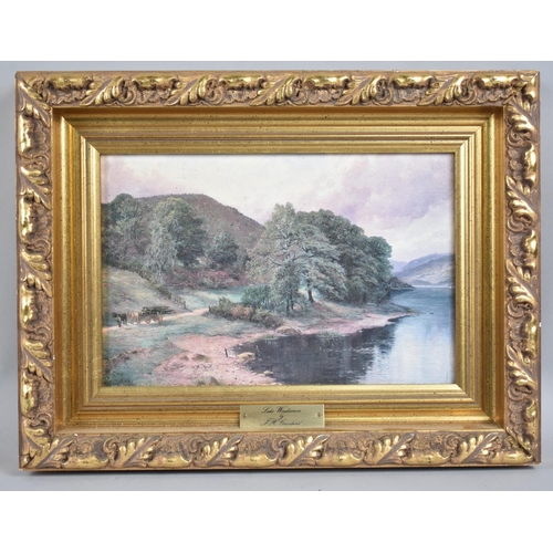 316 - A Gilt Framed Print, Lake Windermere After J. H. Grossland, 24x26cm