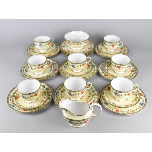 319 - An Aynsley Hand Painted Tea Set Having Poppy Trim on Cream Ground and Gilt Detail (B1436) to Compris... 