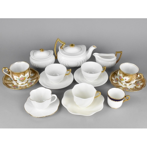 333 - A Collection of Various Early 20th Century Teawares to Include Wedgwood White and Gilt Decorated Tea... 