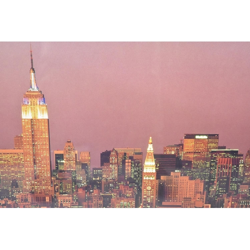 340 - A Framed Photograph Print of Manhattan Skyline, 70x50cm