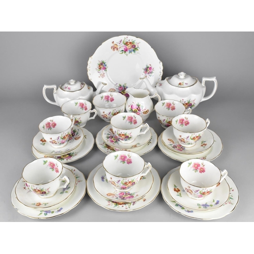 344 - A Collection of Coalport Junetime Teawares to Comprise Eight Cups, Eight Saucers, Six Side Plates, C... 