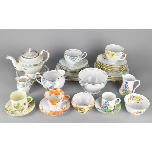 354 - A Collection of Various Art Deco Tea and Coffee wares to Comprise Shelley Hand Painted Cup and Sauce... 