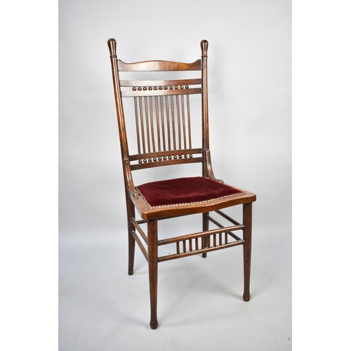 533 - An Edwardian Spindle Back Side Chair