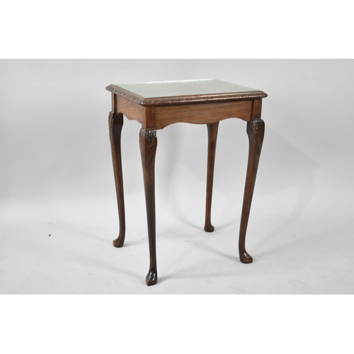 537 - A Small Mahogany Occasional Table, Probably Part of a Nest, 36cms Wide