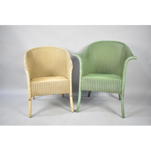 578 - Two Lloyd Loom Tub Armchairs