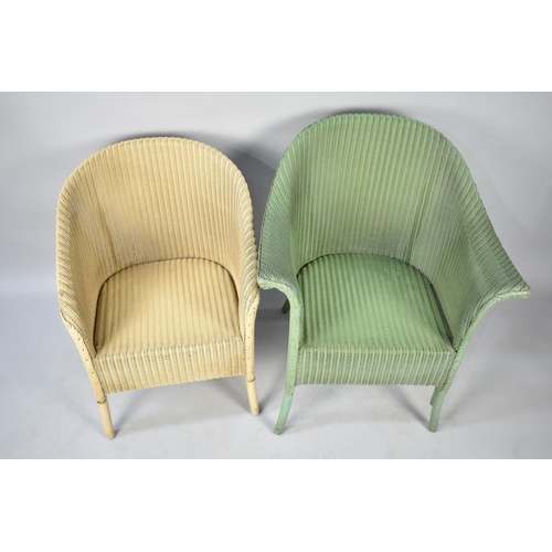 578 - Two Lloyd Loom Tub Armchairs