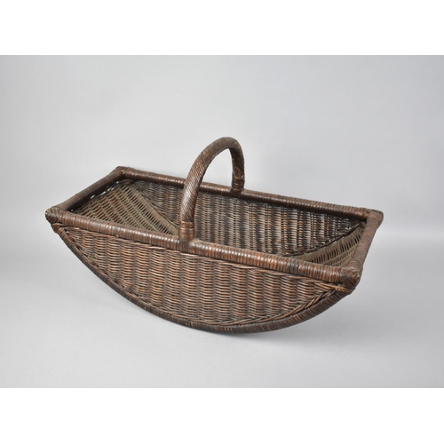 62 - A Wicker Flower Trug, 53cms long