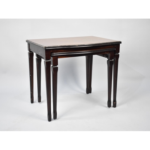 89 - A Mid 20th Century Nest of Two Mahogany Tables, 53cms Wide