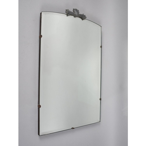 272 - A Vintage Bevel Edged Wall Mirror, 30x46cms