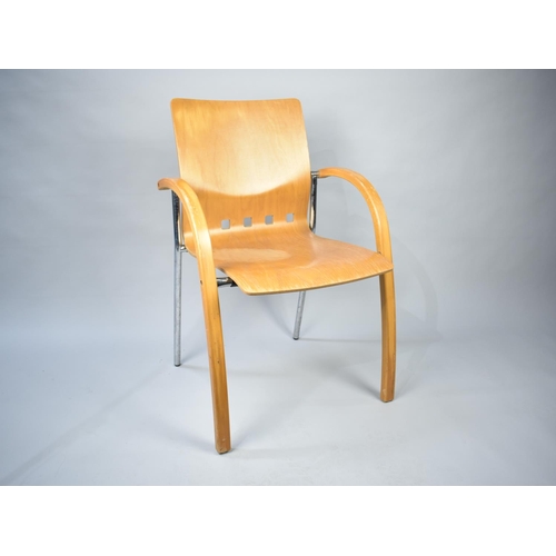 597 - A Herman Miller Style Armchair