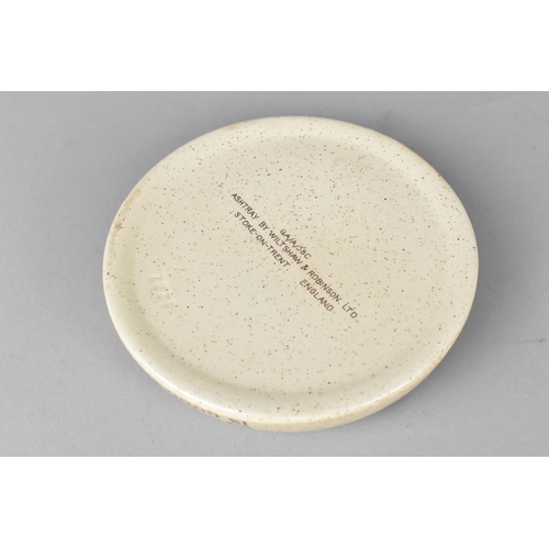 62 - A Mid 20th Century Wiltshaw and Robinson Circular Ashtray  for Guinness , 12cm Diameter