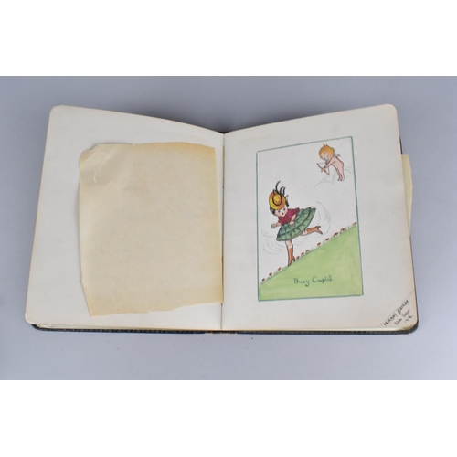 65 - A 1917 Autograph Book Containing Poems , Drawings and Watercolours