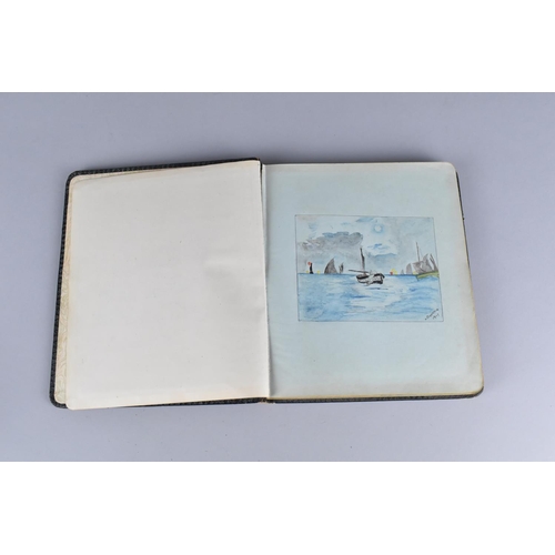 65 - A 1917 Autograph Book Containing Poems , Drawings and Watercolours