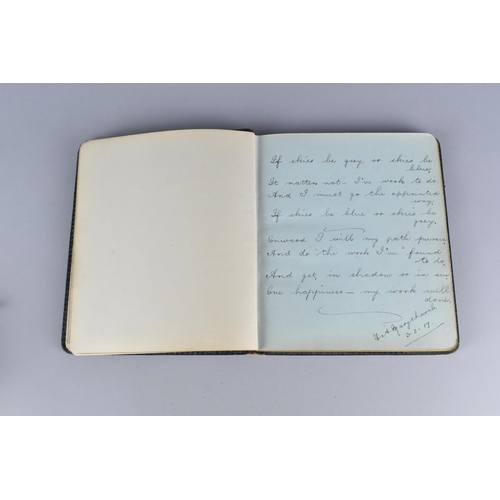 65 - A 1917 Autograph Book Containing Poems , Drawings and Watercolours