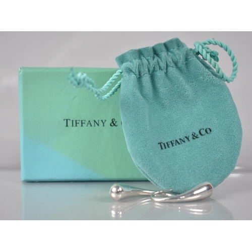 207 - Elsa Peretti for Tiffany and Co: A Pair of Teardrop Earrings, 28.2mm Drop, Signed, with Box and Bag