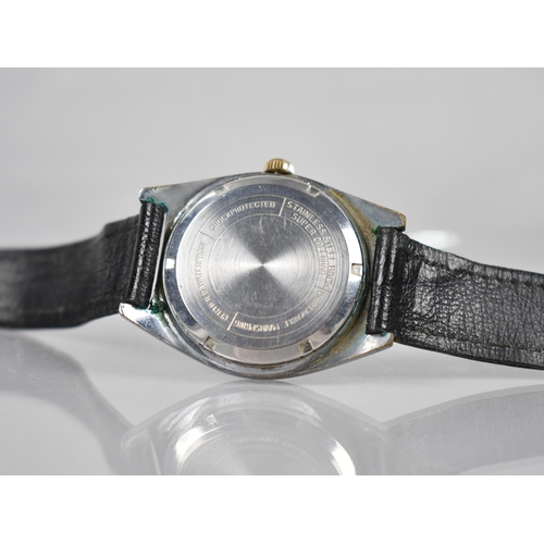 189 - A Services Wristwatch, Black Face with Baton Hour Markers, Date Aperture at 3 O'Clock and inscribed ... 