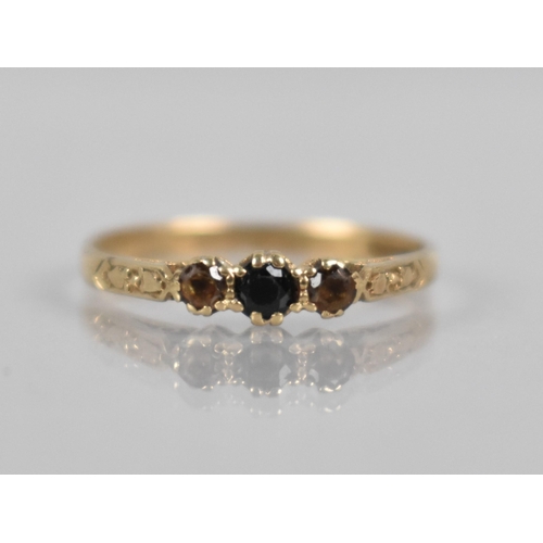 105 - A Collection of Various Rings to include 9ct Gold and Smokey Quartz Trilogy Ring, a Blue and White S... 