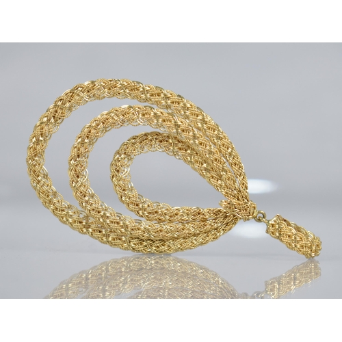 108 - An 18ct Gold Wirework Pendant, Possibly Middle Eastern, Plaited Wire in Concentric Hoops and with Si... 