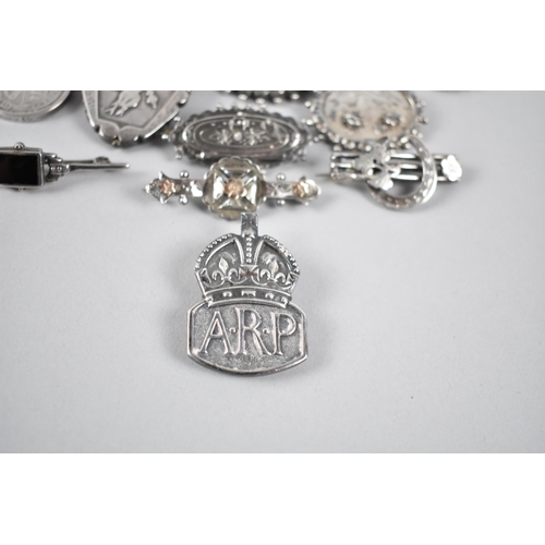 245 - A Large Collection of Victorian and Later Silver Items to include Victorian Half Crown, Agate Mounte... 