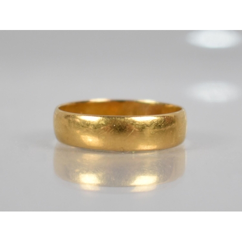 173 - A 22ct Gold Wedding Band, Birmingham Hallmark 1916, Makers Mark WM, 4.3gms