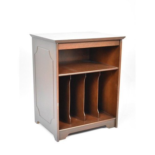 101 - A Modern Wooden Record Cabinet, 49.5cms Wide