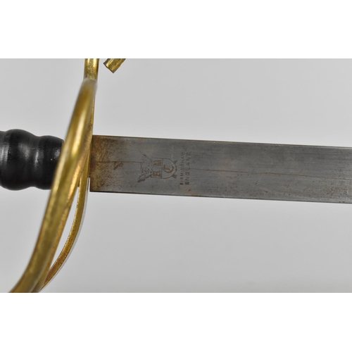 115 - A Modern Ceremonial Sword with Brass Guard by ABC of Birmingham