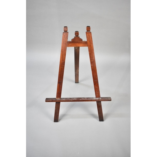 129 - An Edwardian Mahogany Picture Easel, 91cms High