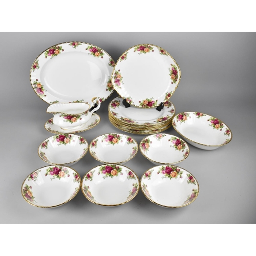 323 - A Collection of Royal Albert Old Country Roses Dinnerwares to Comprise Six Bowls, Six Dinner Plates,... 