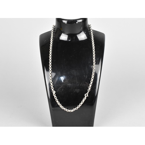 499 - A Silver Belcher Neck Chain, 46cm Long and 21gm