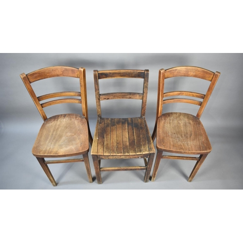 583 - A Collection of Three Side Chairs