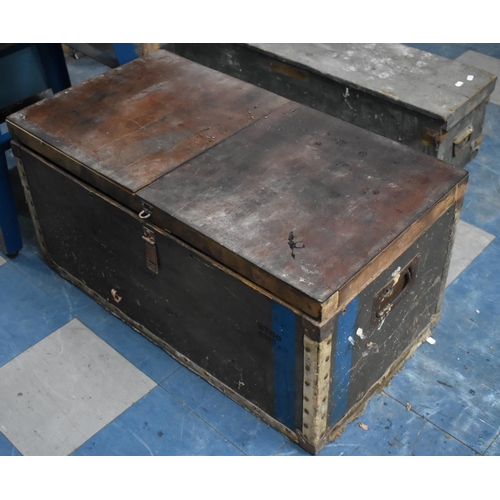 588 - A Vintage Ammunition Box Converted to Tool Box, 87cms Wide