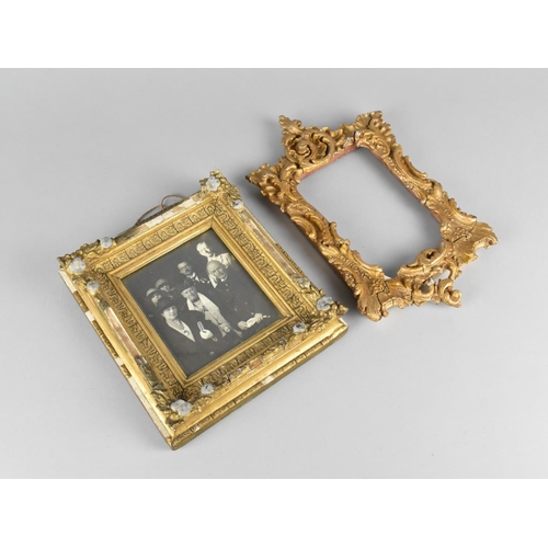 80 - Two Late 19th Century Gilt Picture Frames, Both with Condition Issues, Largest 26x16cms