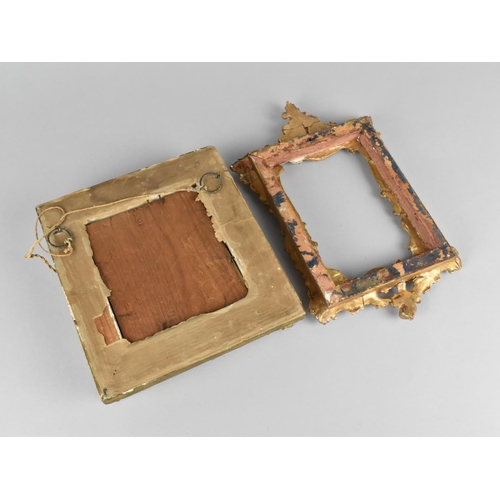 80 - Two Late 19th Century Gilt Picture Frames, Both with Condition Issues, Largest 26x16cms