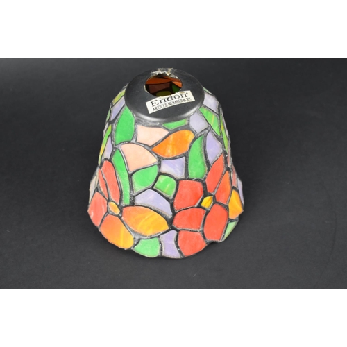 25 - A Multicoloured Glass Table Lamp Shade by Endon, 14cms High