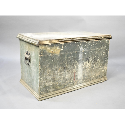 490 - A Late 19th Century Wooden Carpenters Tool Box with Hinged Lid, Containing Various Vintage Tools etc... 