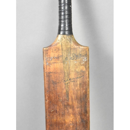 492 - A Vintage Don Bradman Size 6 Cricket Bat