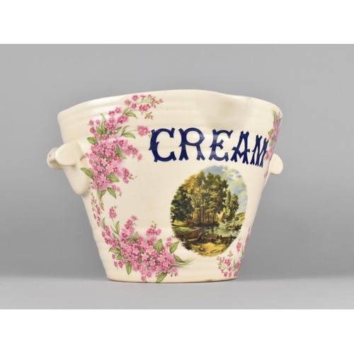 149 - A Ceramic Pail with Printed Decoration, 